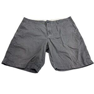 Old Navy Mens Lived-In Straight Gray Shorts Size 40 100% Cotton Casual Wear